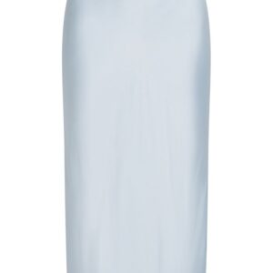 Karl Lagerfeld  Signature satin midi skirt