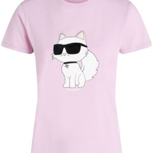 Karl Lagerfeld Ikonik Choupette organic-cotton T-shirt