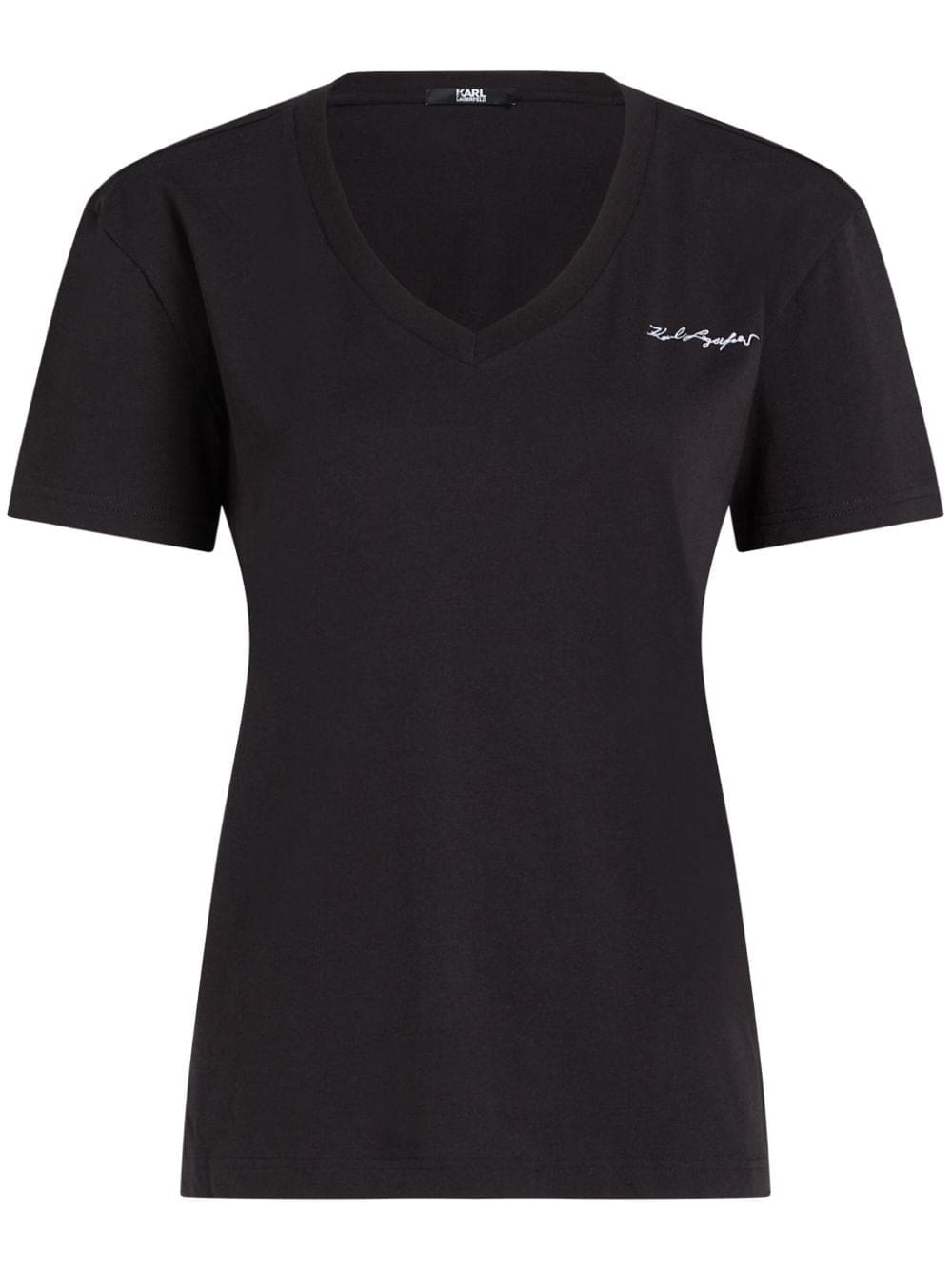 Karl Lagerfeld Signature V-neck T-shirt
