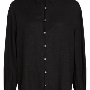 Karl Lagerfeld button-up linen-blend shirt