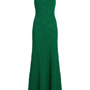 Karl Lagerfeld  monogram-jacquard knitted maxi dress