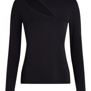 Karl Lagerfeld cut-out mock-neck top