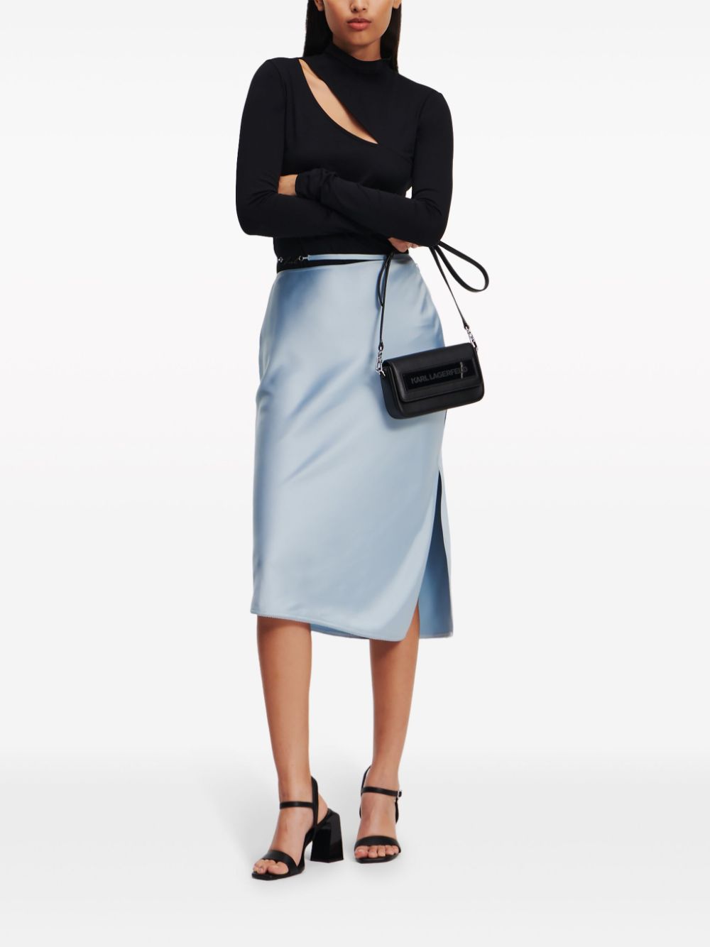 Karl Lagerfeld cut-out mock-neck top - Image 2