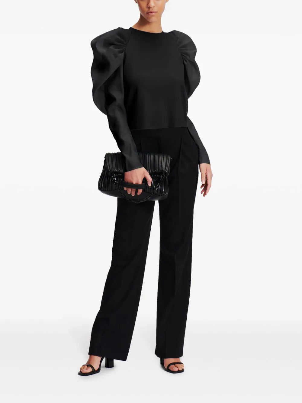 Karl Lagerfeld X Hun Kim organza-sleeve top - Image 2