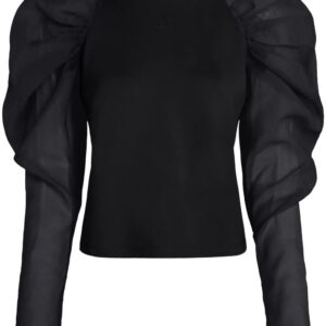 Karl Lagerfeld  X Hun Kim organza-sleeve top