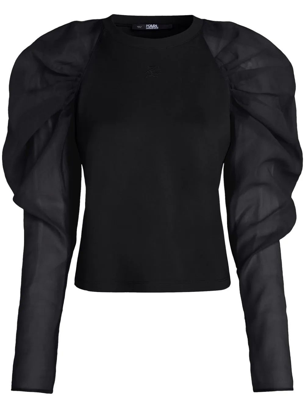 Karl Lagerfeld X Hun Kim organza-sleeve top