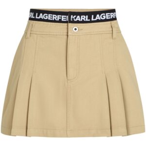 Karl Lagerfeld Jeans  pleated denim miniskirt