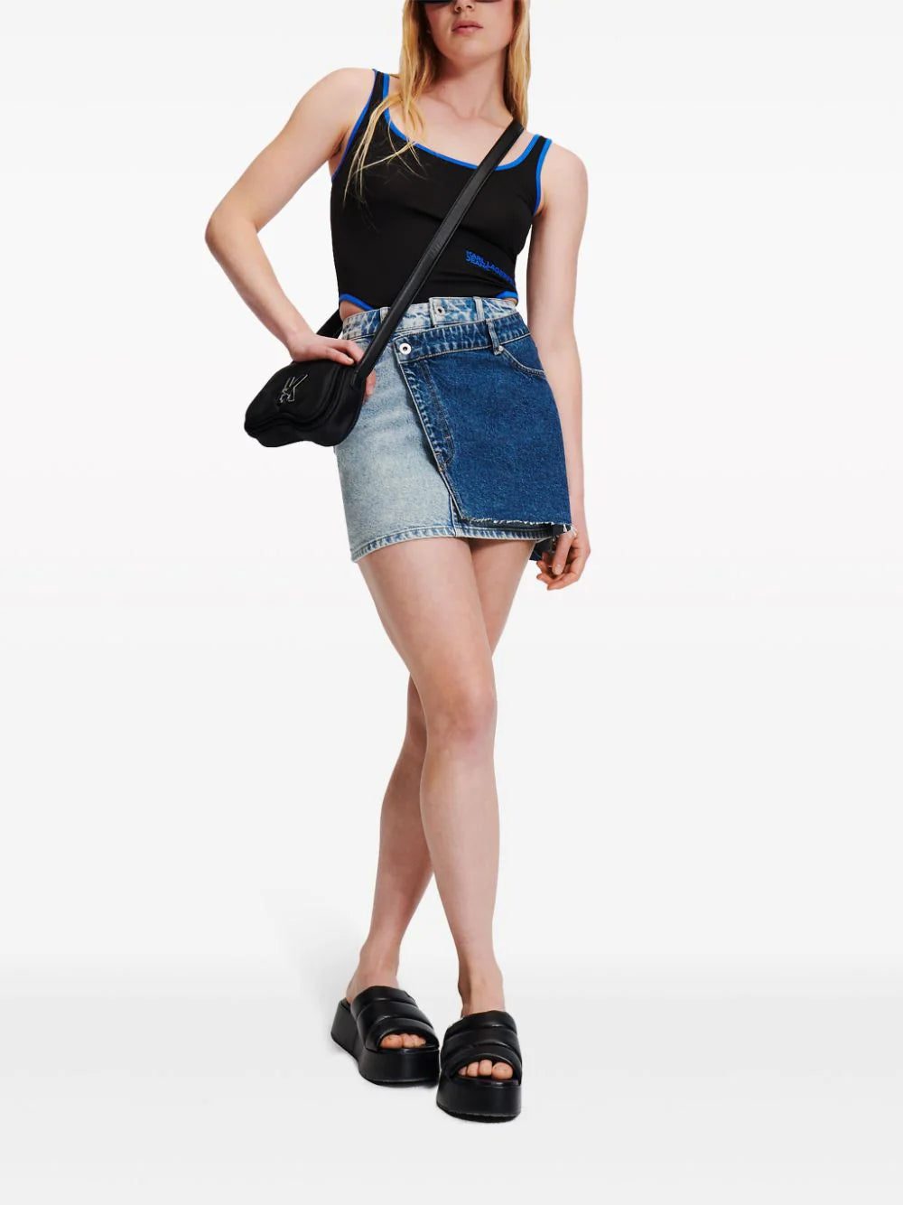 Karl Lagerfeld Jeans double-layer miniskirt - Image 3