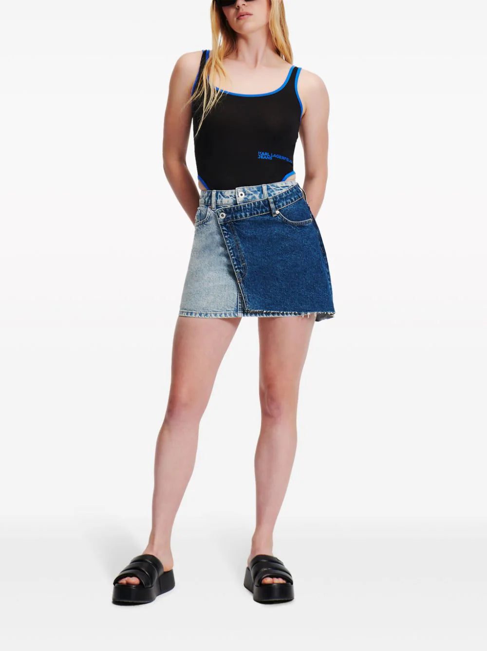 Karl Lagerfeld Jeans double-layer miniskirt - Image 2