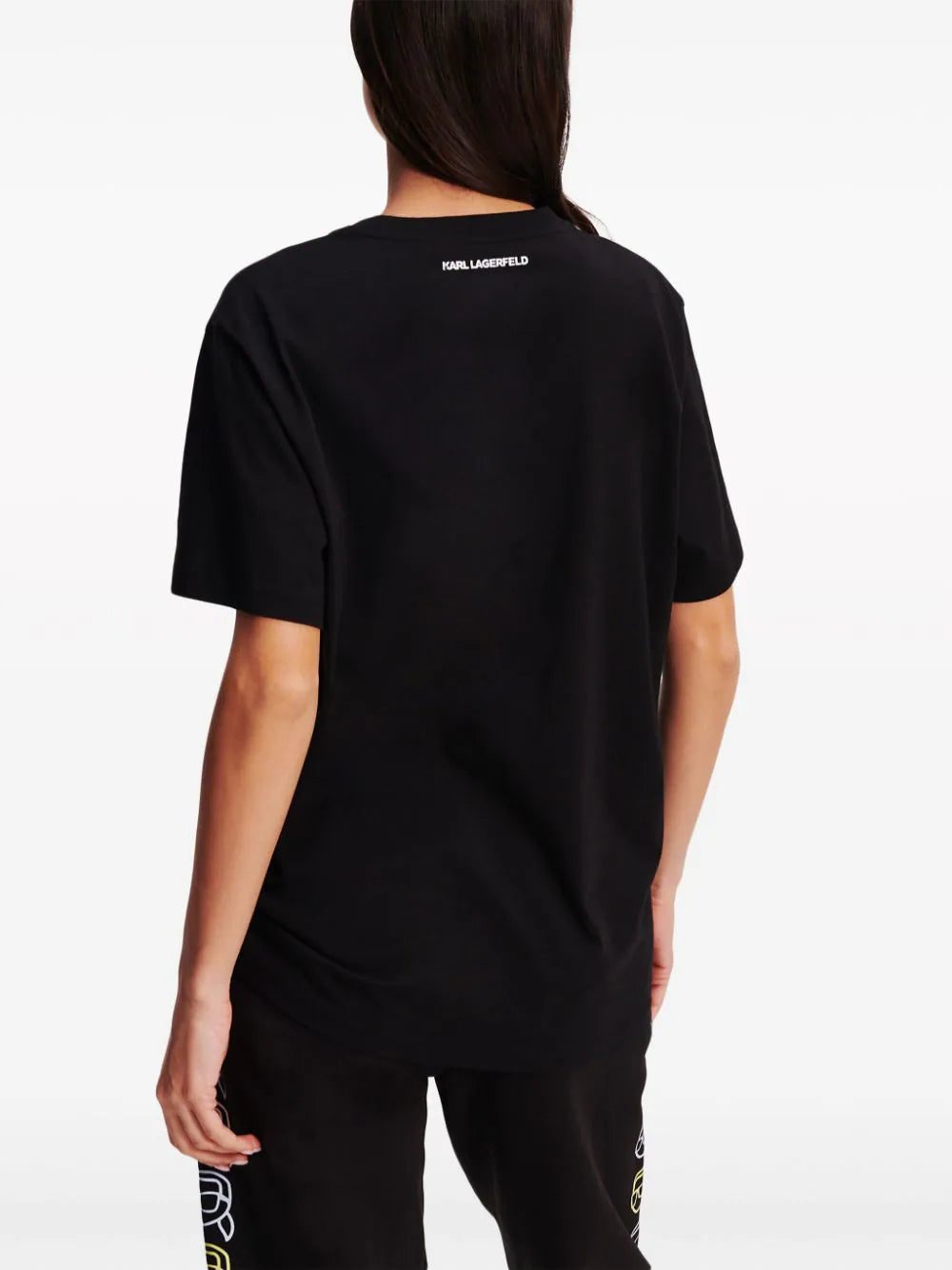 Karl Lagerfeld Ikonik Outline organic-cotton T-shirt - Image 4