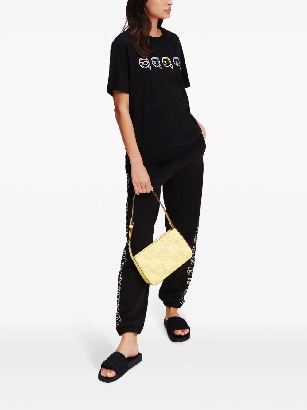 Karl Lagerfeld Ikonik Outline organic-cotton T-shirt - Image 2