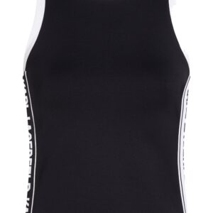 Karl Lagerfeld logo-tape tank top