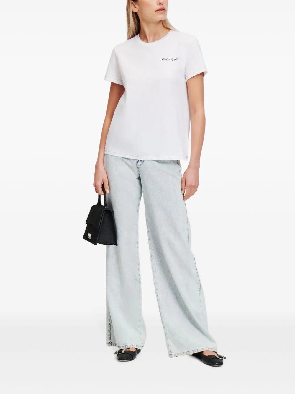 Karl Lagerfeld Karl Signature crew-neck cotton T-shirt - Image 2