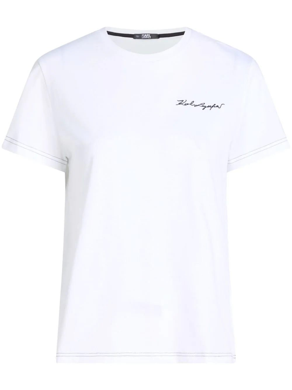 Karl Lagerfeld Karl Signature crew-neck cotton T-shirt