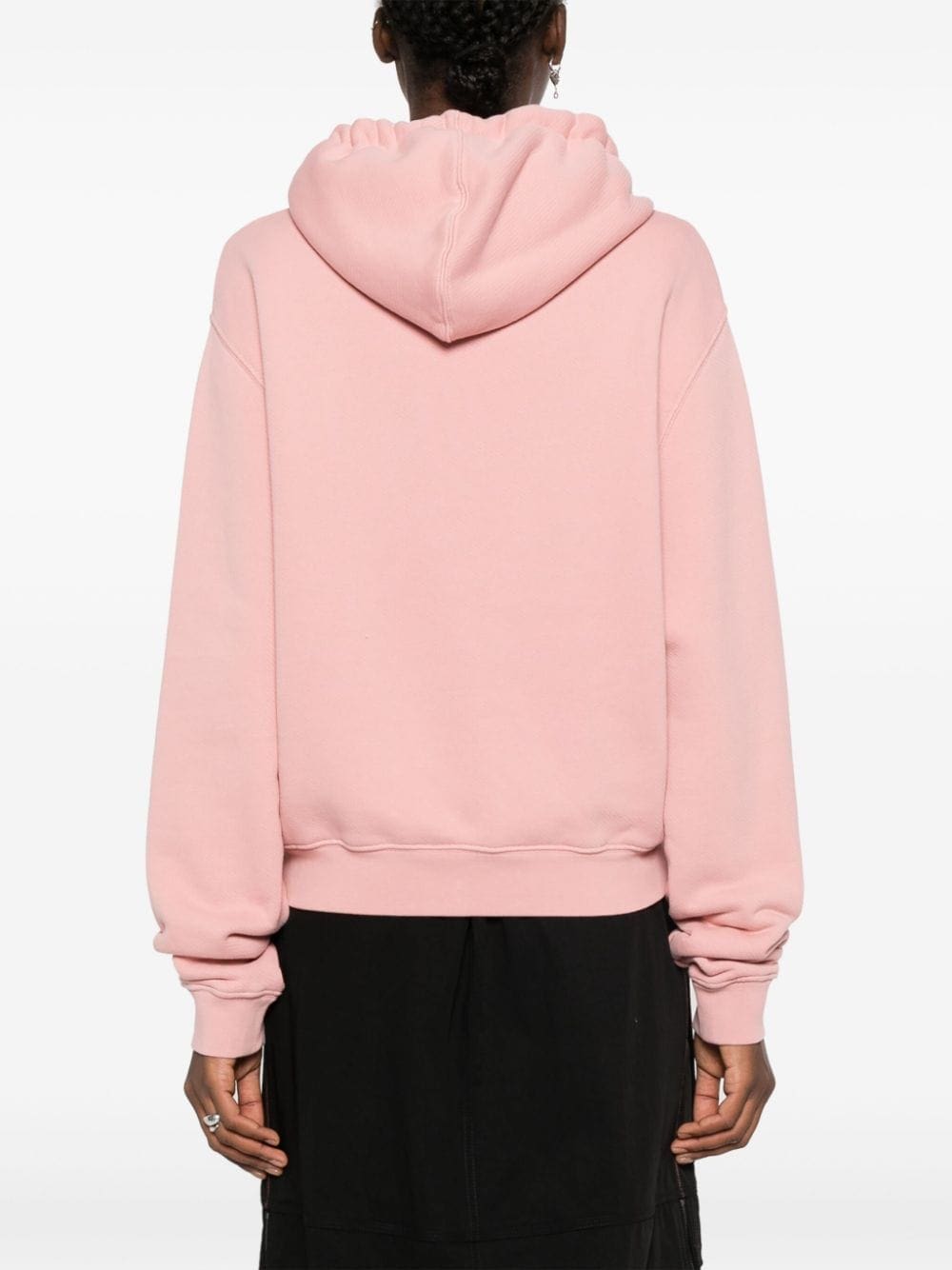 Off-White logo-embroidered drawstring hoodie - Image 4