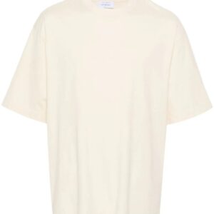 Off-White  Arrows-embroidered cotton T-shirt