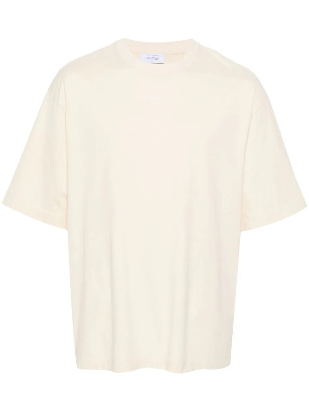 Off-White Arrows-embroidered cotton T-shirt