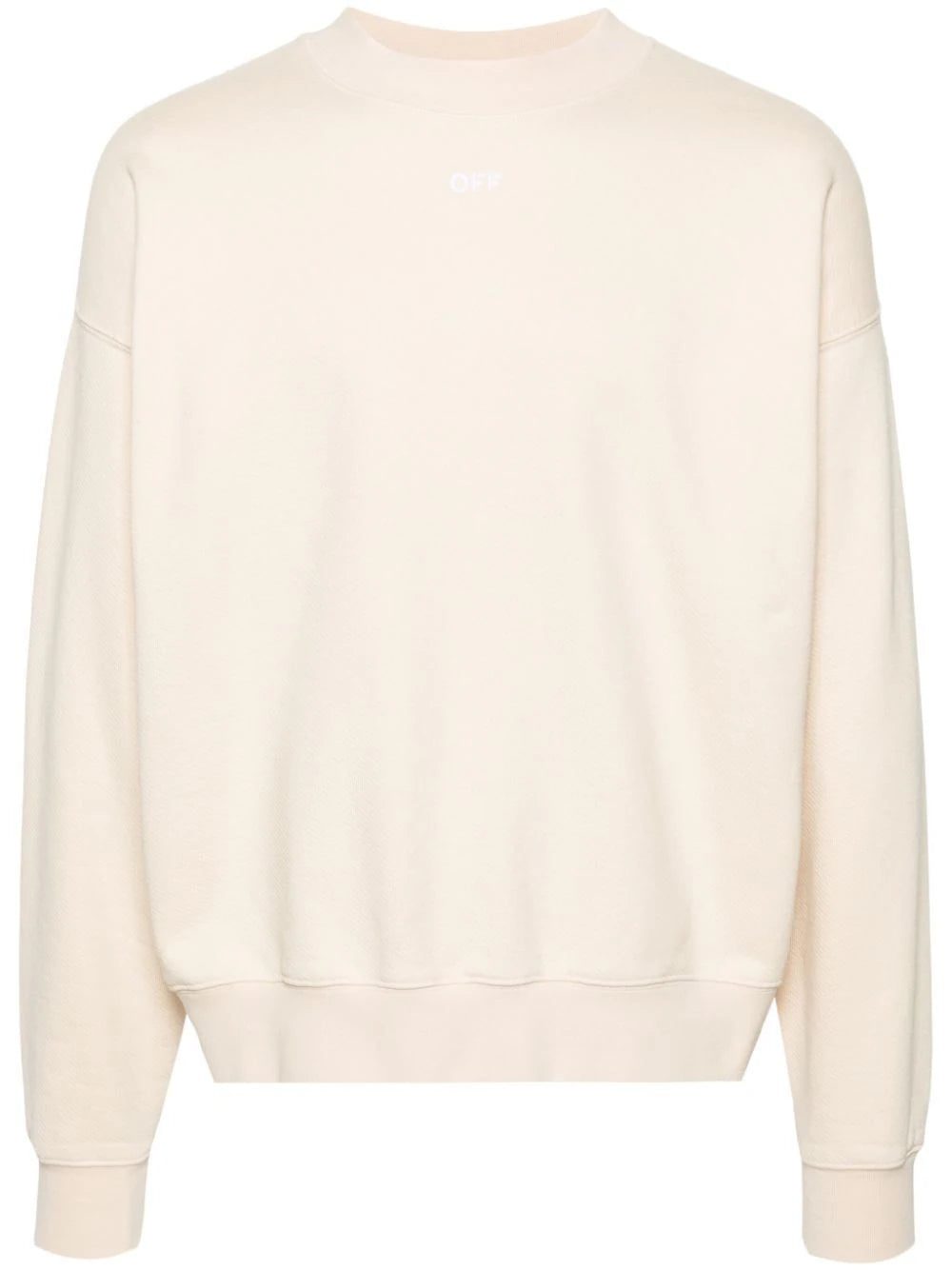 Off-White Arrows-embroidered cotton sweatshirt