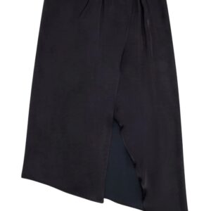 Diesel O-Stent-N1 satin midi skirt