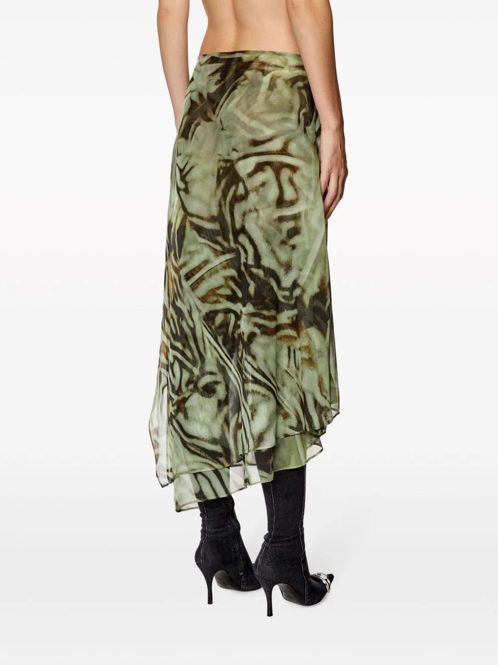 Diesel O-Stent abstract-print skirt - Image 6