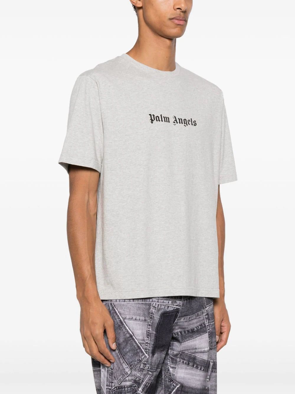 Palm Angels logo-embroidered cotton T-shirt - Image 3