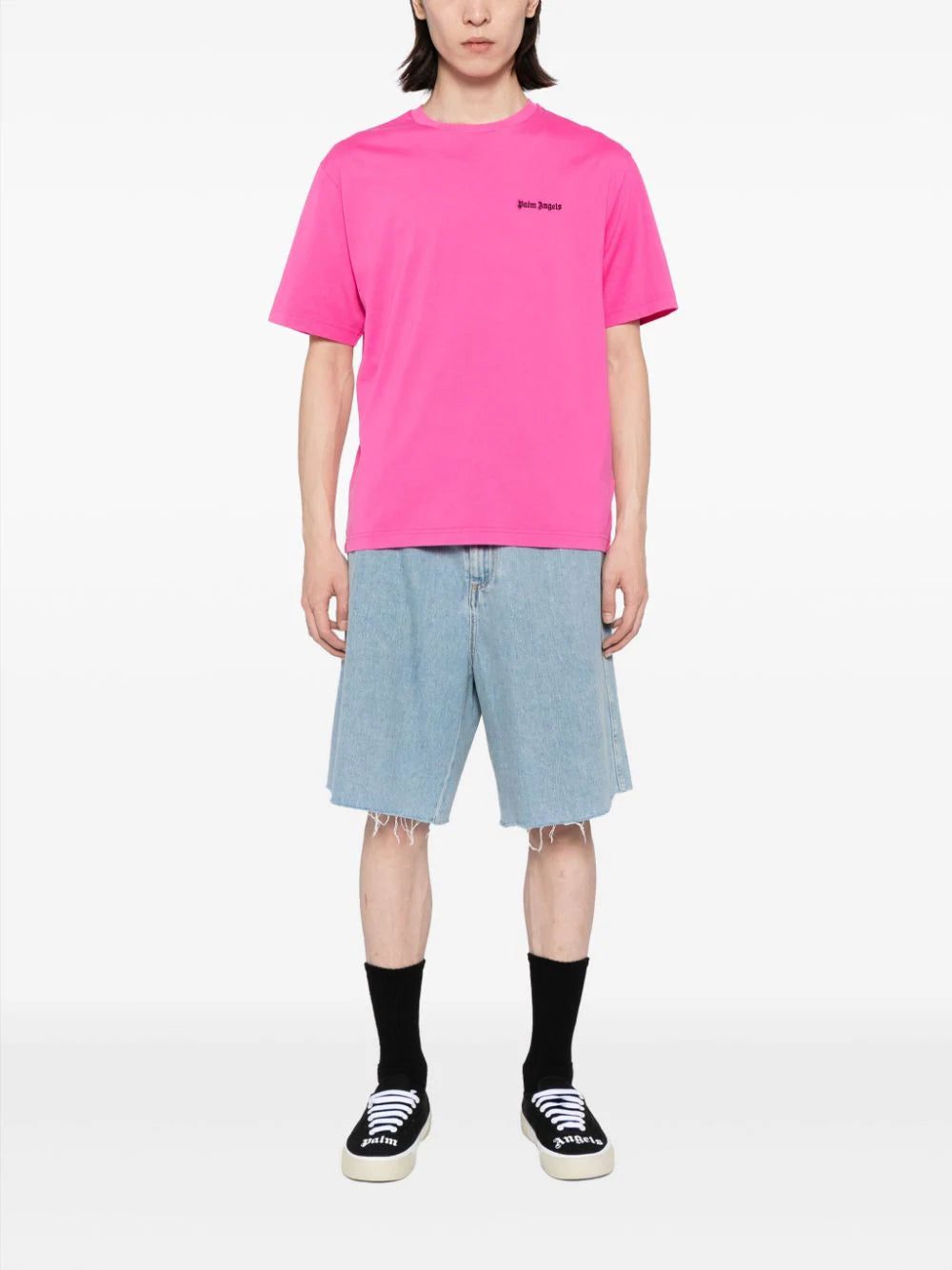 Palm Angels logo-embroidered cotton T-shirt - Image 2