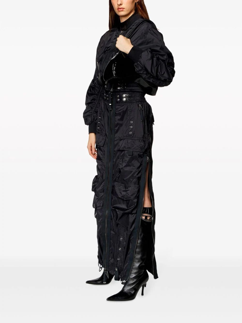 Diesel O-Crep cargo maxi skirt - Image 2