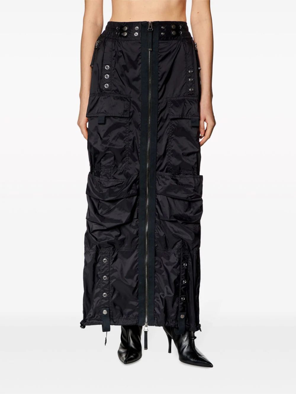 Diesel O-Crep cargo maxi skirt - Image 3
