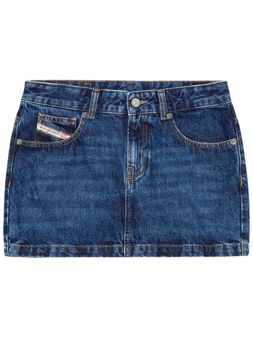 Diesel De-Ron low-rise denim miniskirt
