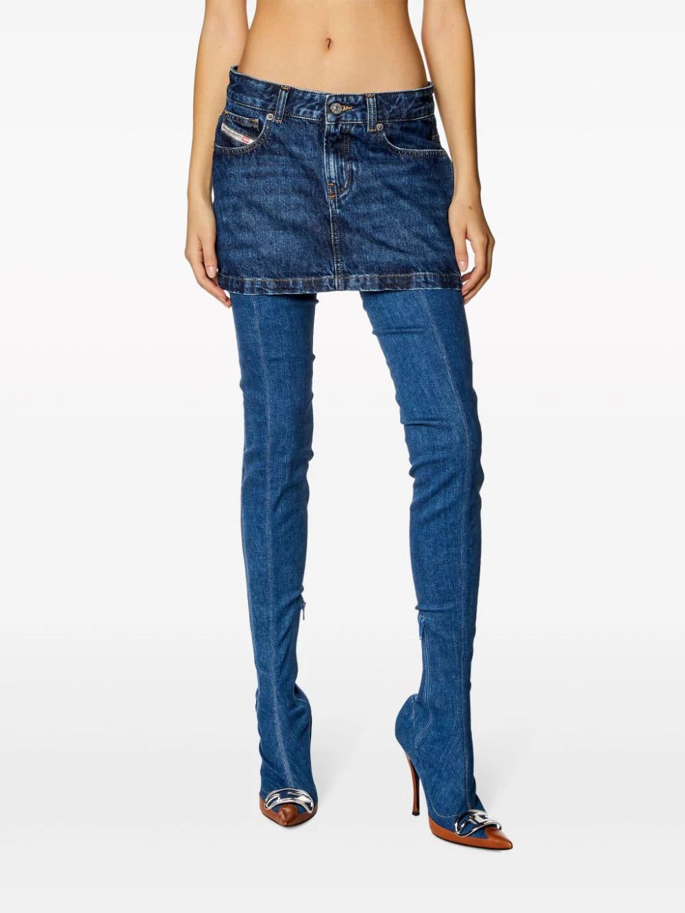 Diesel De-Ron low-rise denim miniskirt - Image 3