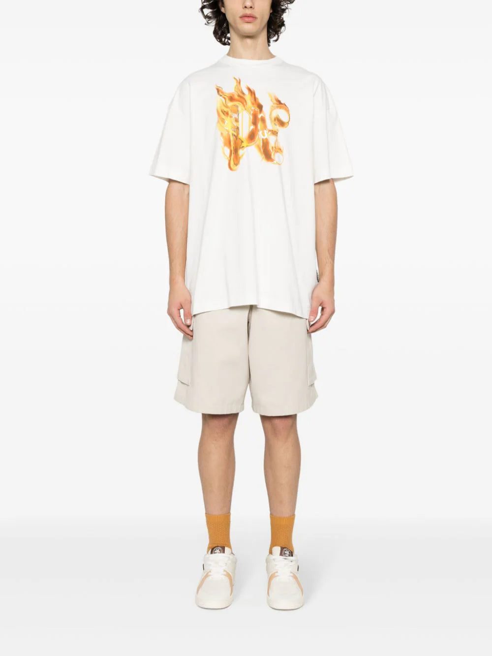 Palm Angels Burning monogram-print T-shirt - Image 2