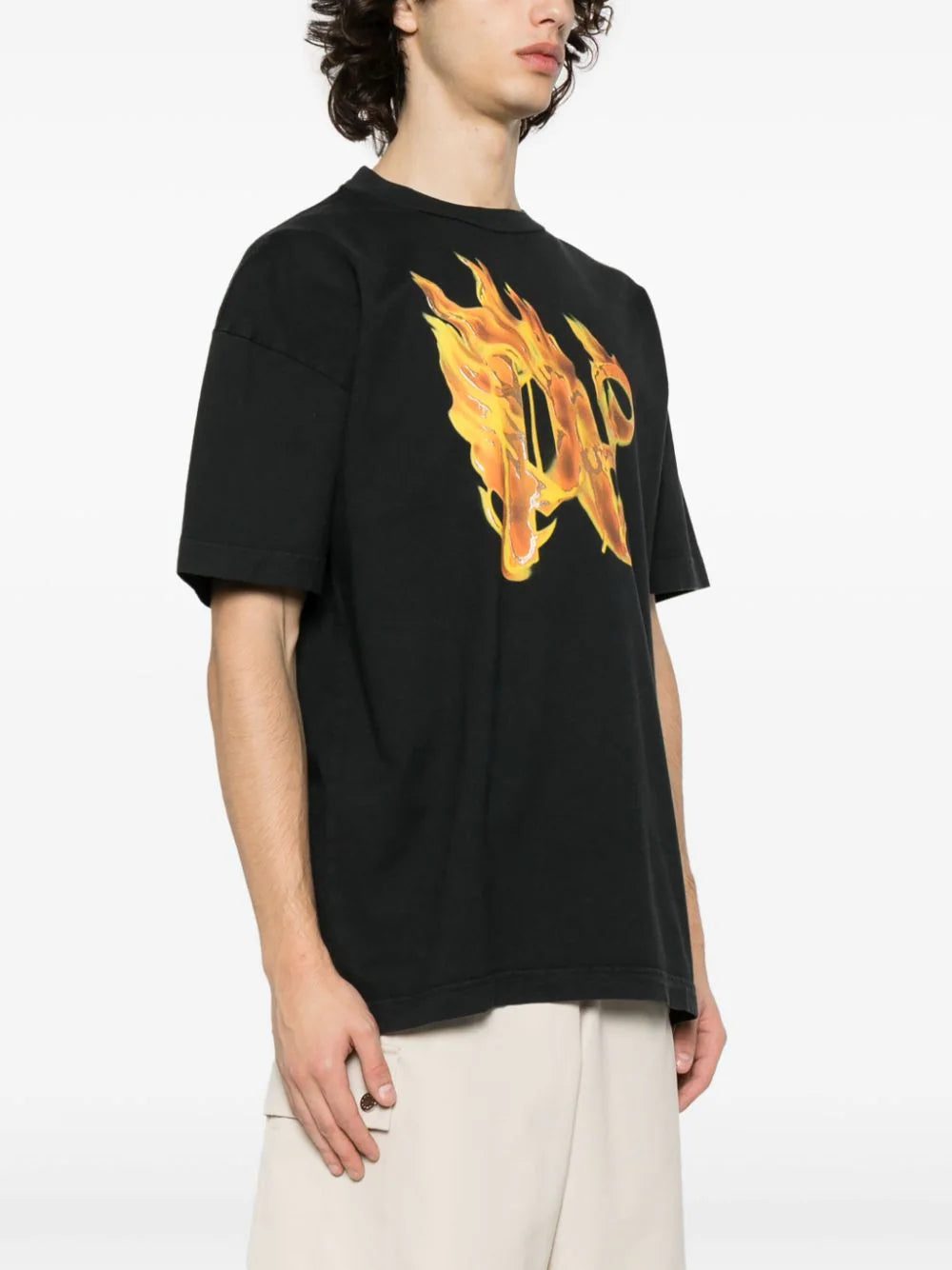 Palm Angels Burning monogram-print T-shirt - Image 3