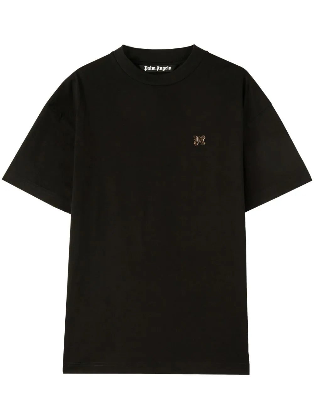 Palm Angels monogram-appliqué cotton T-shirt