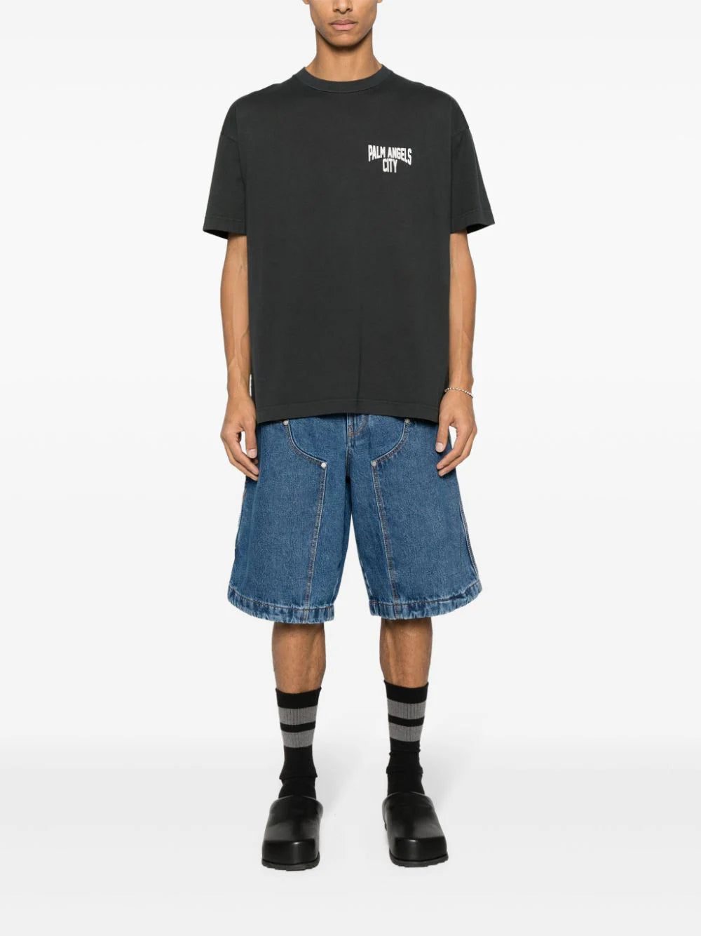 Palm Angels City washed-effect T-shirt - Image 2