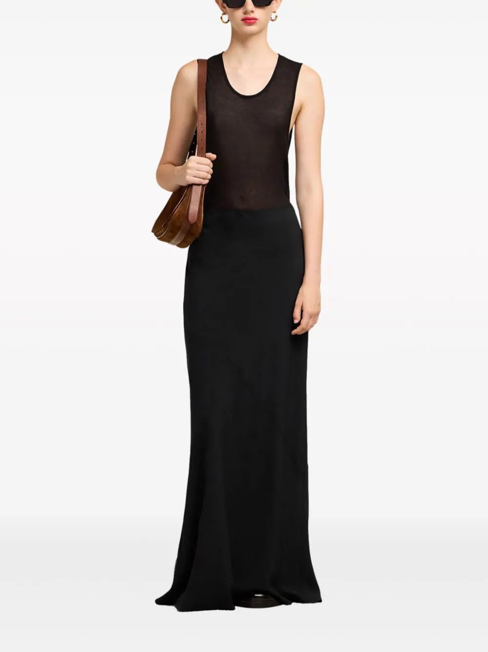 AMI Paris flared mid-rise maxi skirt - Image 2