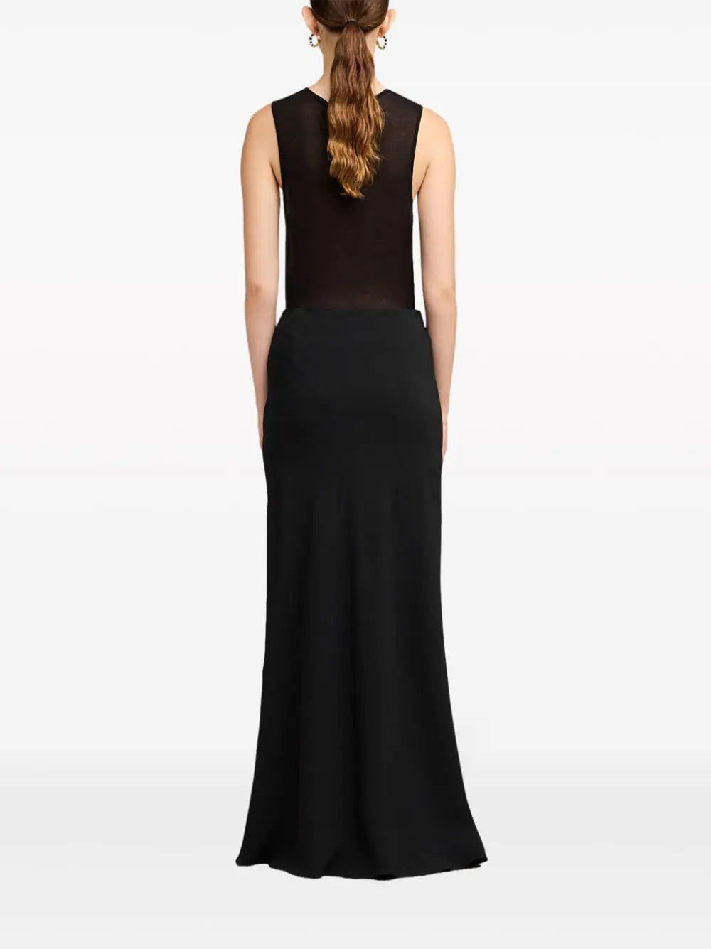 AMI Paris flared mid-rise maxi skirt - Image 4