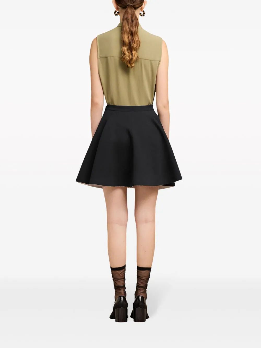 AMI Paris virgin wool skater mini skirt - Image 4