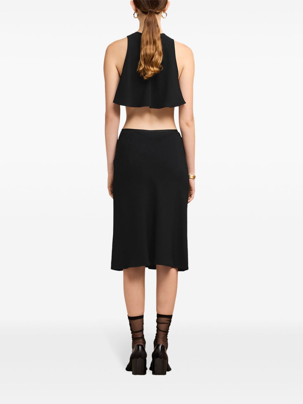 AMI Paris crepe midi skirt - Image 4