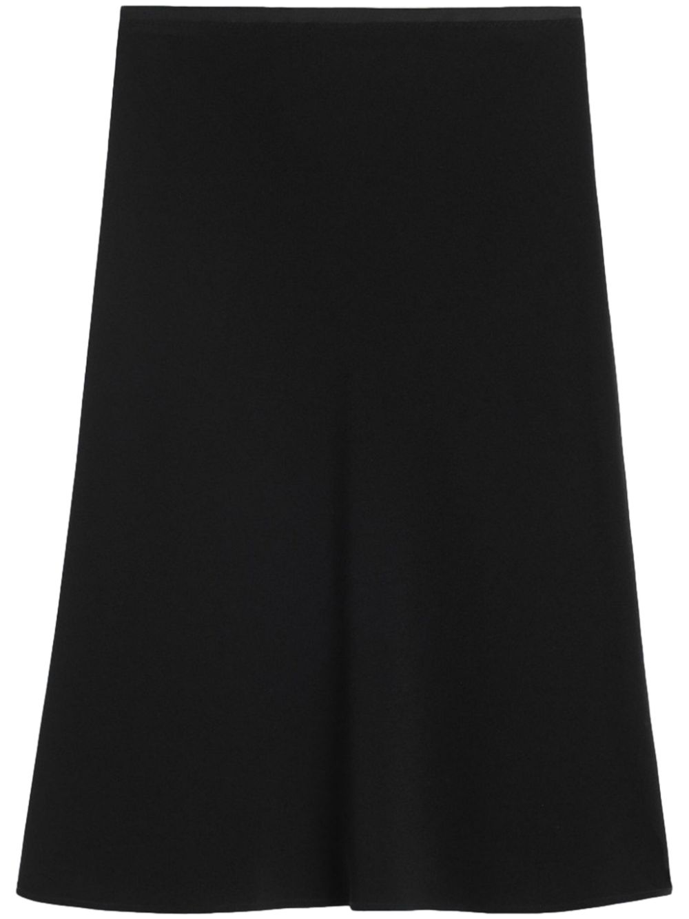 AMI Paris crepe midi skirt