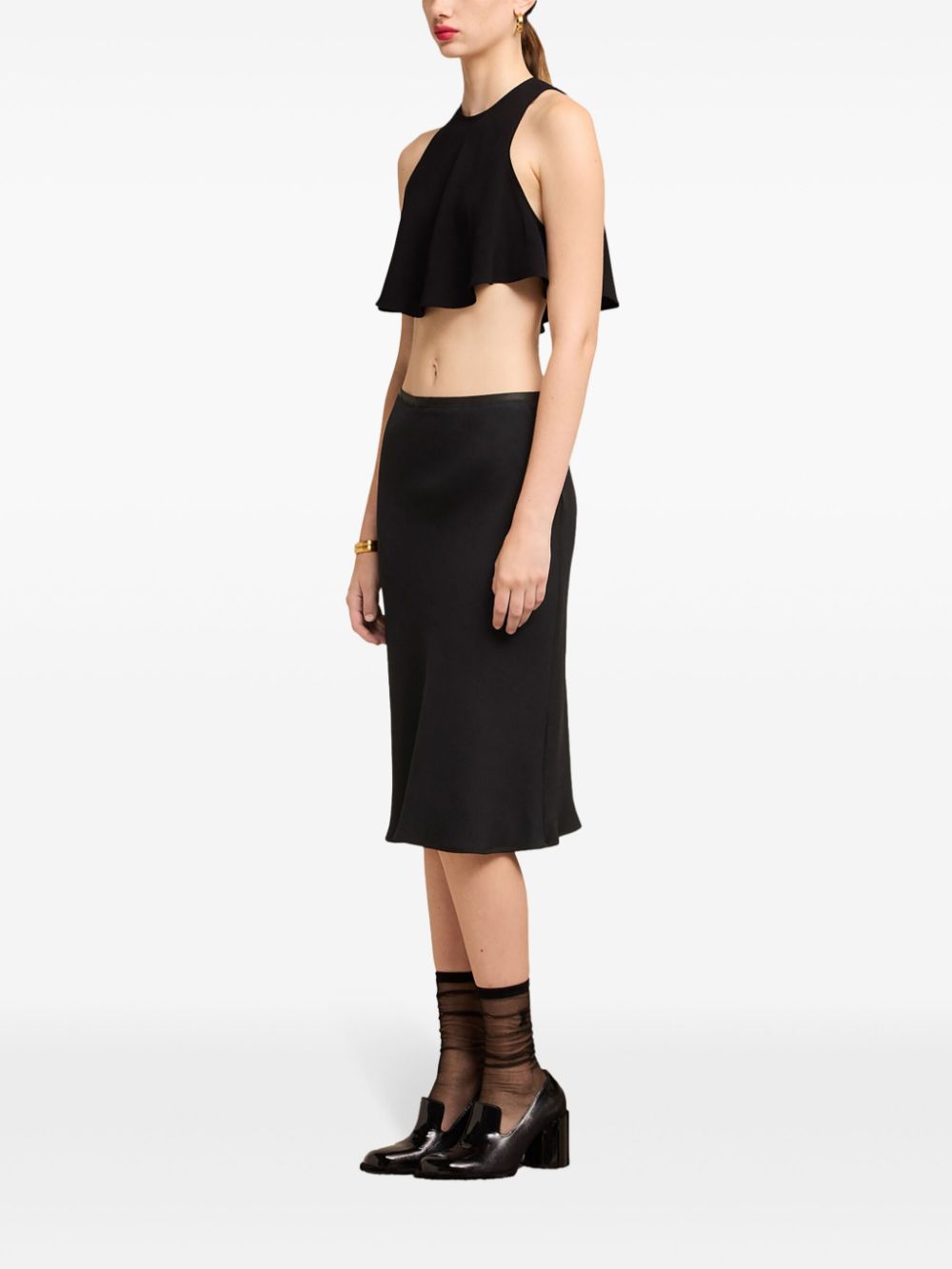 AMI Paris crepe midi skirt - Image 3