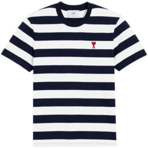 AMI Paris  Ami De Coeur striped T-shirt