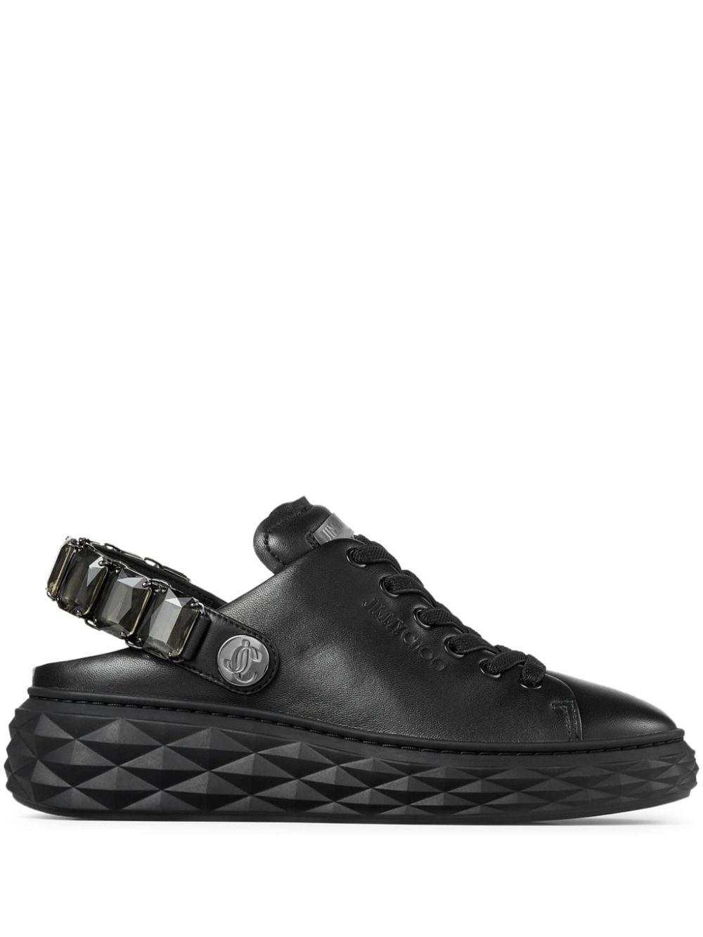 Jimmy Choo Diamond Sling leather sneakers