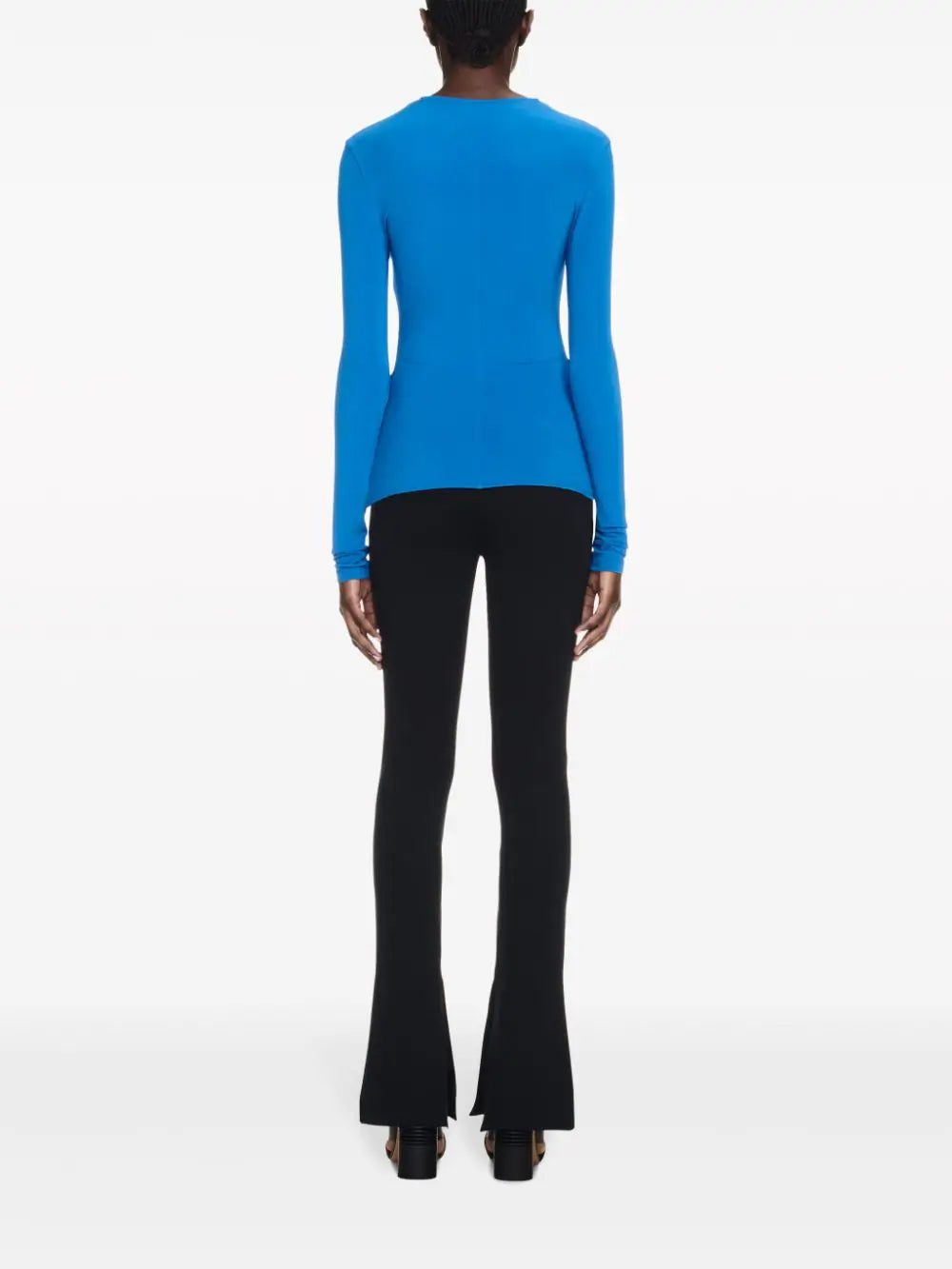 Off-White logo-print draped top - Image 4