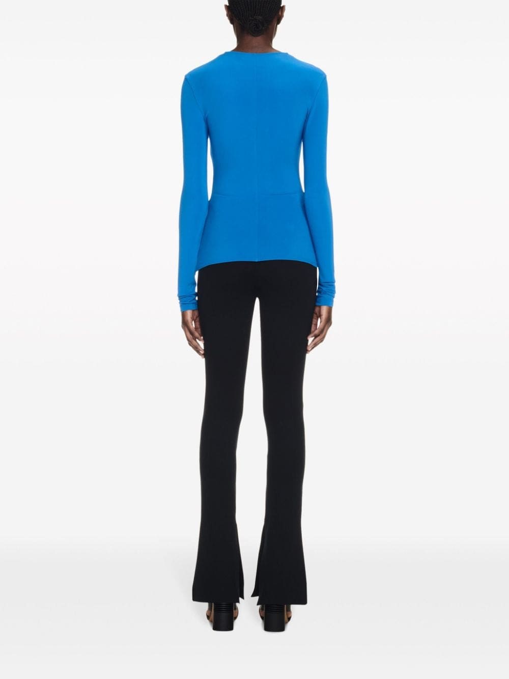 Off-White logo-print draped top - Image 4