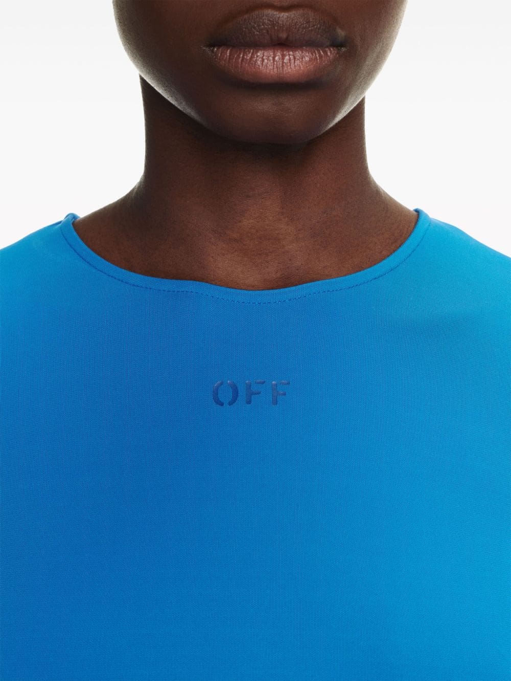 Off-White logo-print draped top - Image 5