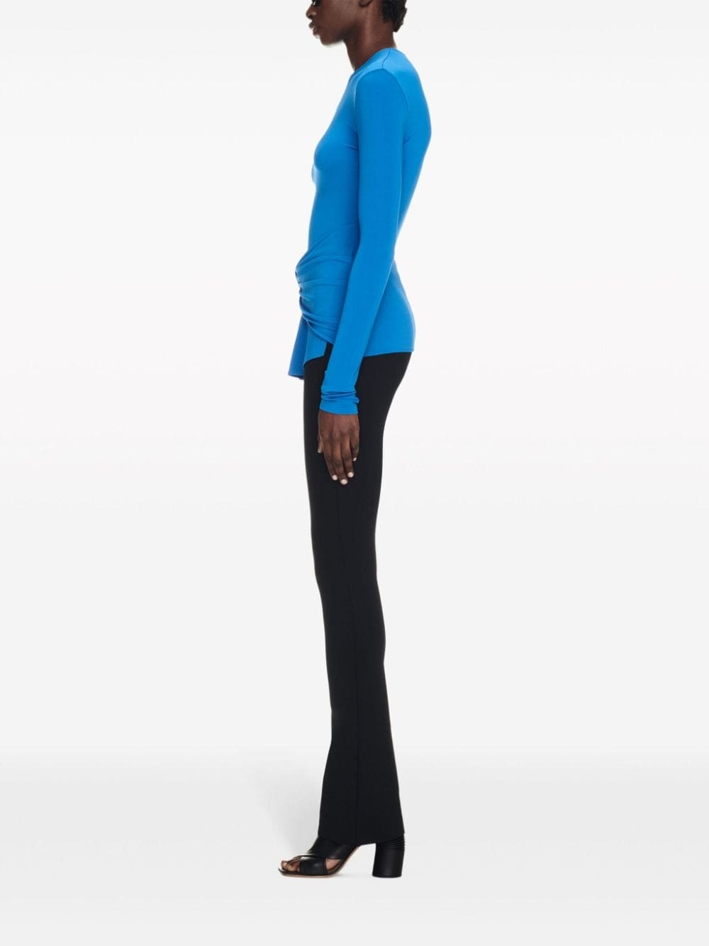 Off-White logo-print draped top - Image 3