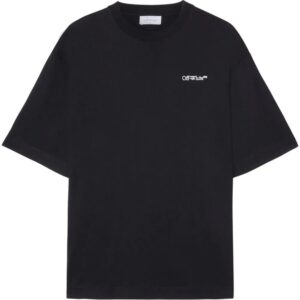 Off-White  Tattoo Arrow-embroidery cotton T-shirt
