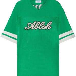 Off-White  Football-print mesh T-shirt