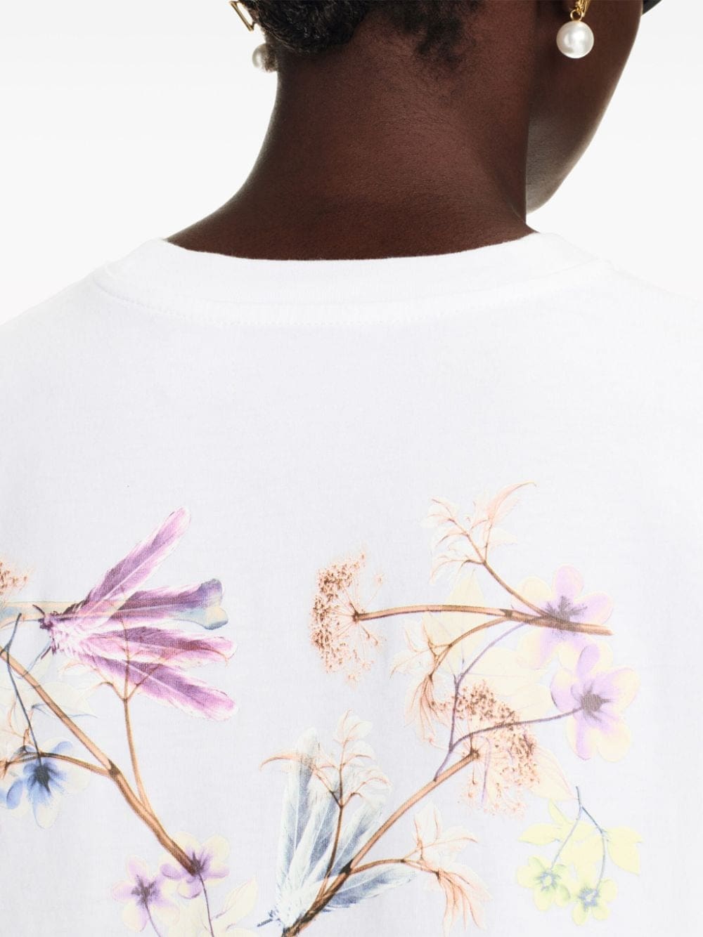 Off-White floral-print cotton T-shirt - Image 5