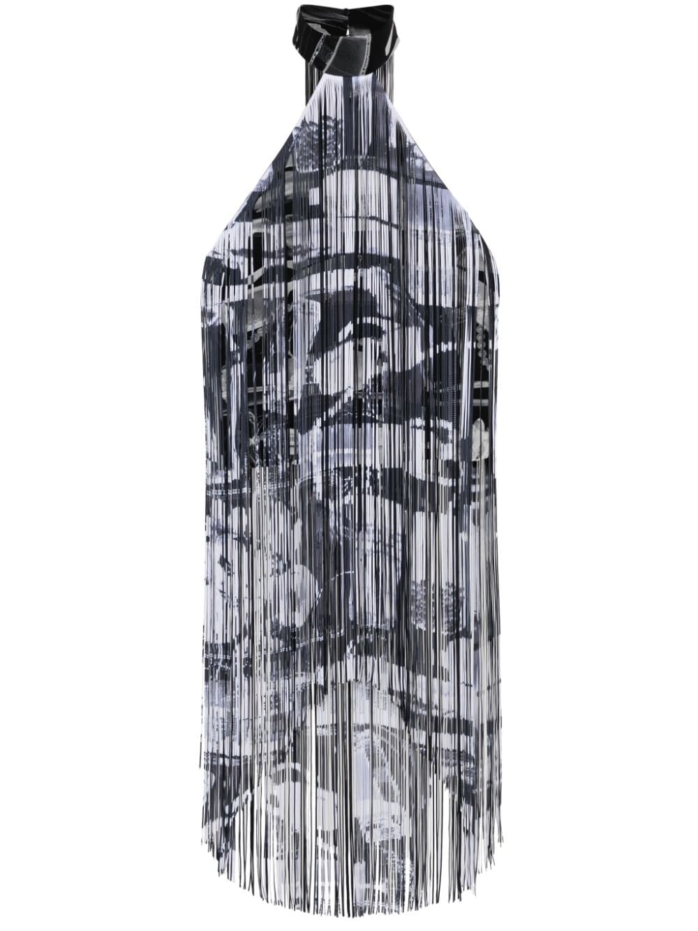 Off-White X-ray fringed top